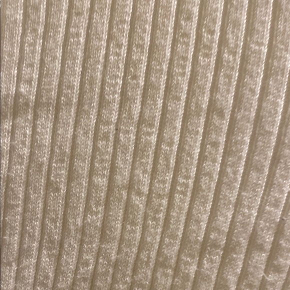 White Ribbed Long Sleeve Top - Picture 5 of 6